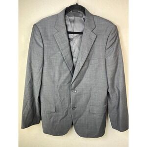 Louis Féraud Men's Blazer 40R Gray Wool Suit Jacket Two‎ Button Classic
